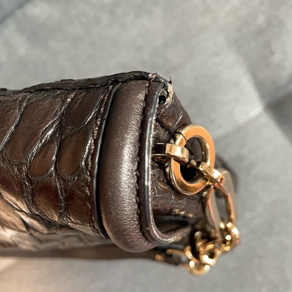 Coach Madison shoulder bag embossed croc espresso - Picture 11 of 16